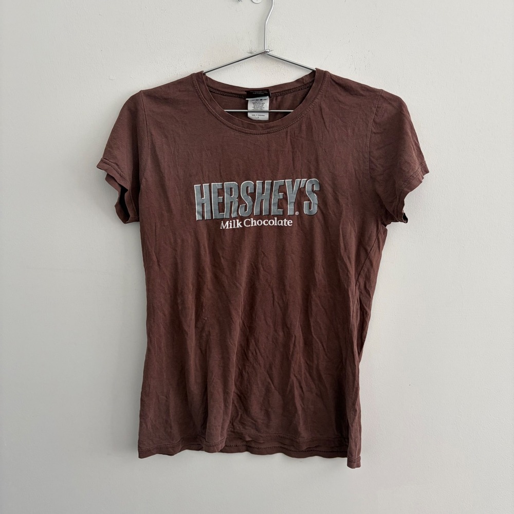 Hershey's Milk Chocolate Brown Graphic T-Shirt Large